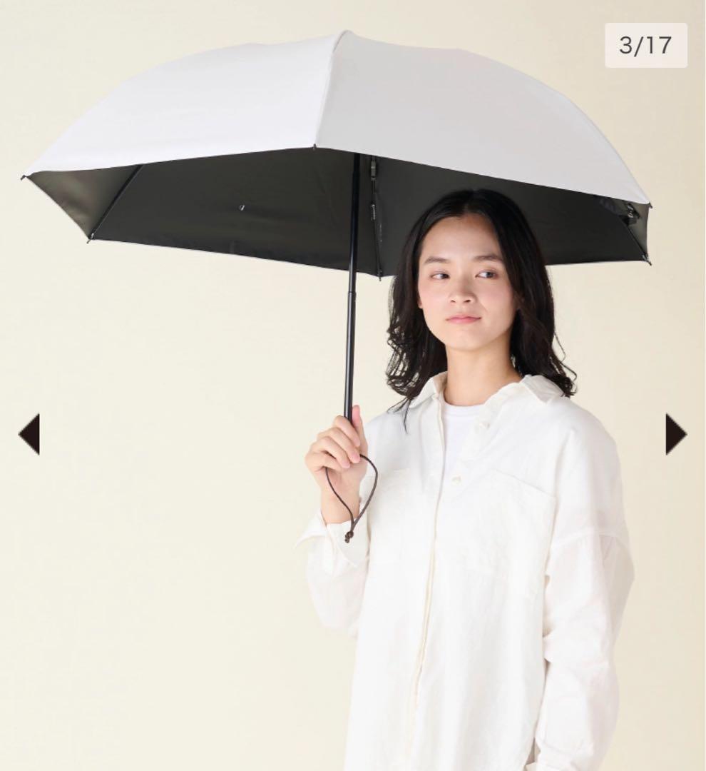 【新品未使用】サンバリア100 折りたたみ日傘 ３段折
