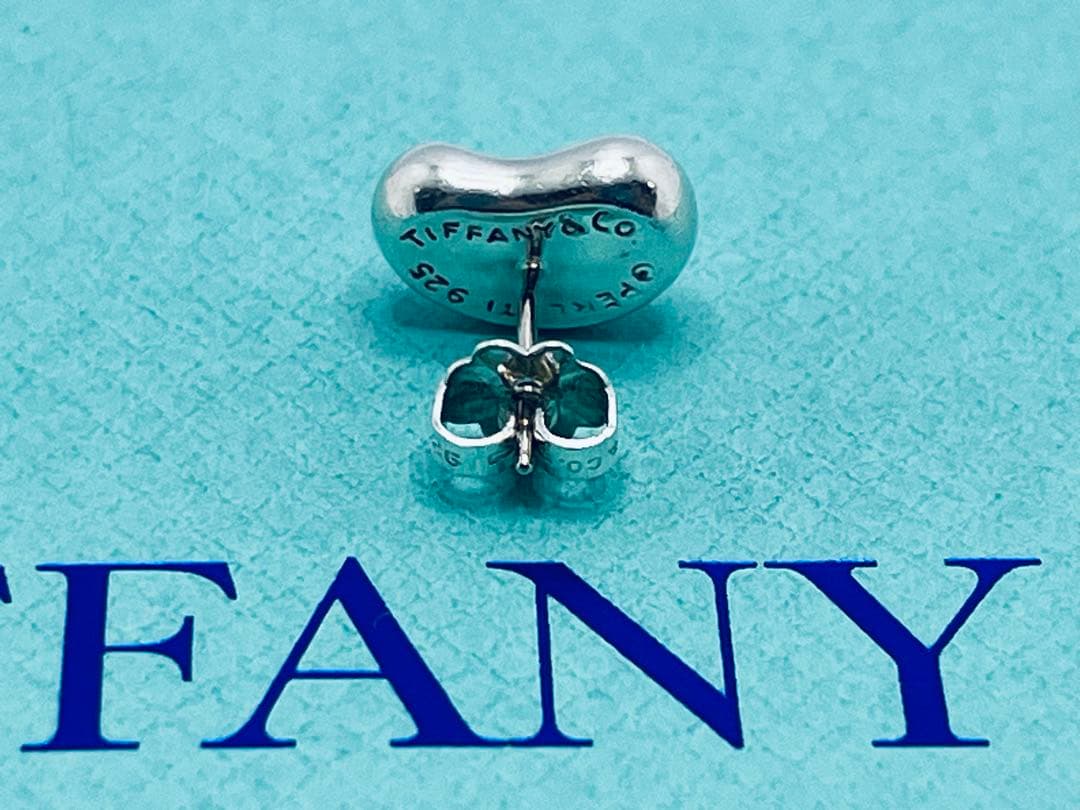 c865 ティファニー　ビーン　ピアス　シルバー　925 片側　ビーンズ