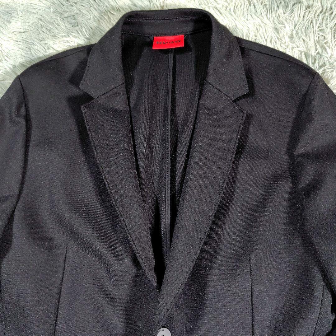 美品✨ヒューゴ　トラベルスーツ　セットアップ　スーパーフレックス　ストレッチ　黒
