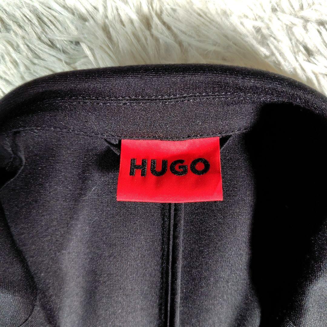 美品✨ヒューゴ　トラベルスーツ　セットアップ　スーパーフレックス　ストレッチ　黒