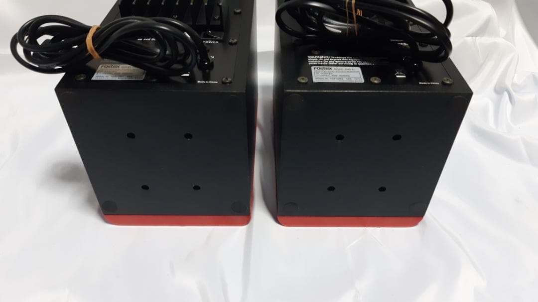 美品 Fostex PM0.4n スタジオモニタースピーカー レッド