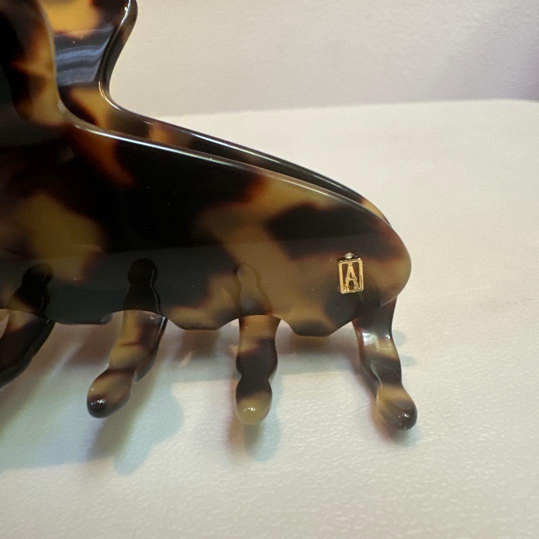 べっ甲風 ヘアクリップ 中型 6本爪