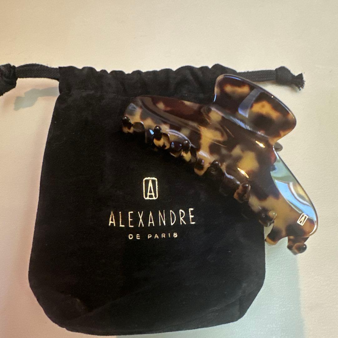 べっ甲風 ヘアクリップ 中型 6本爪