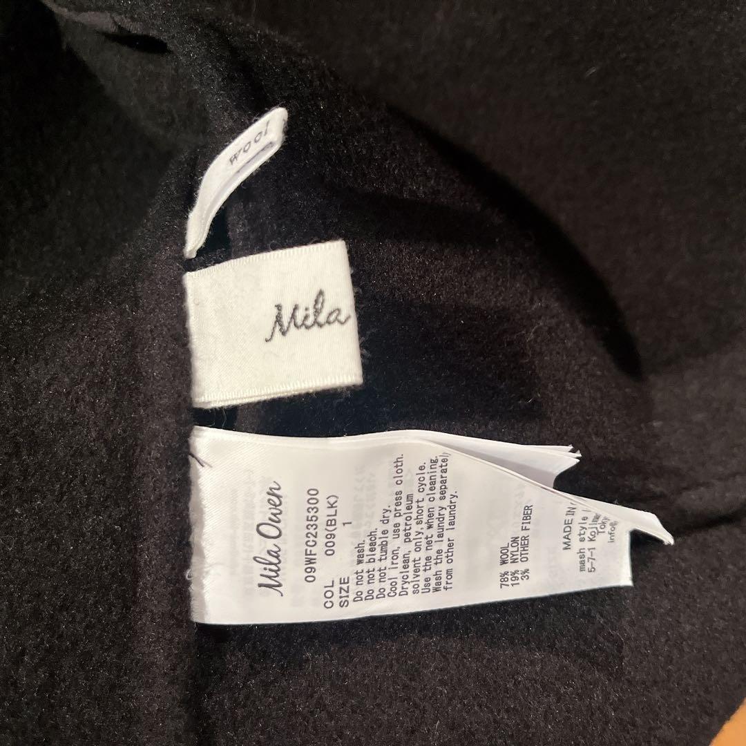 新品未使用 Mila Owen 衿ストラップハーフ丈リバーPコート