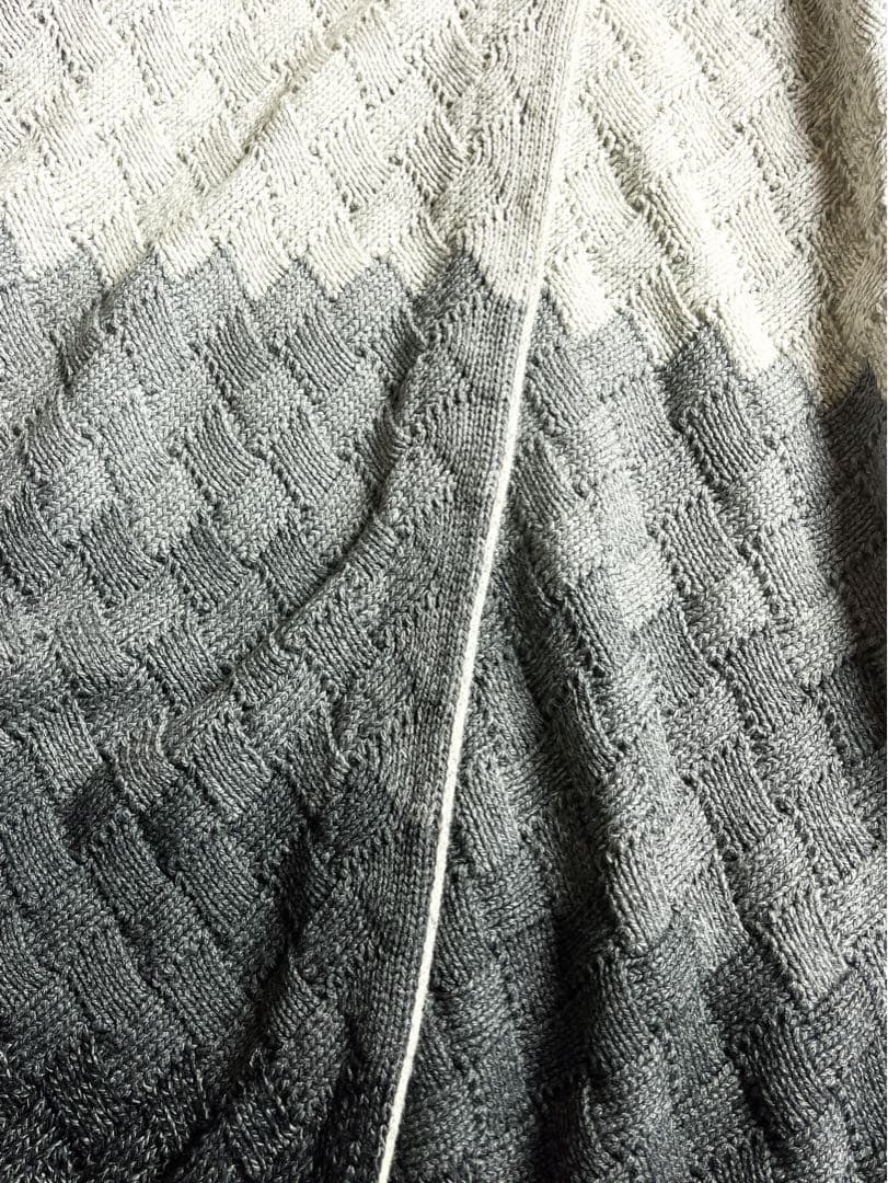 【Max Mara】カシミヤ混 ジャガードニット グラデーションコーディガン