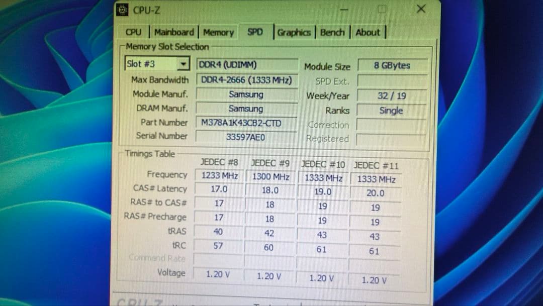 DDR4 8GBx4枚 32GB pc4-2666V 動作確認済み ⑧