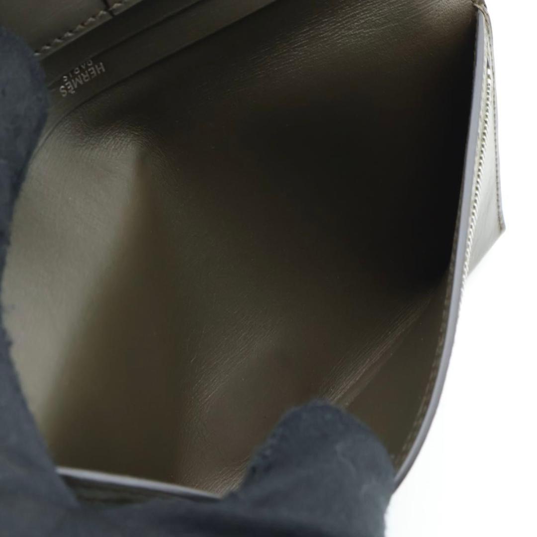 【極美品】HERMES ベアンクラシック ボックスカーフ　モカ系　長財布