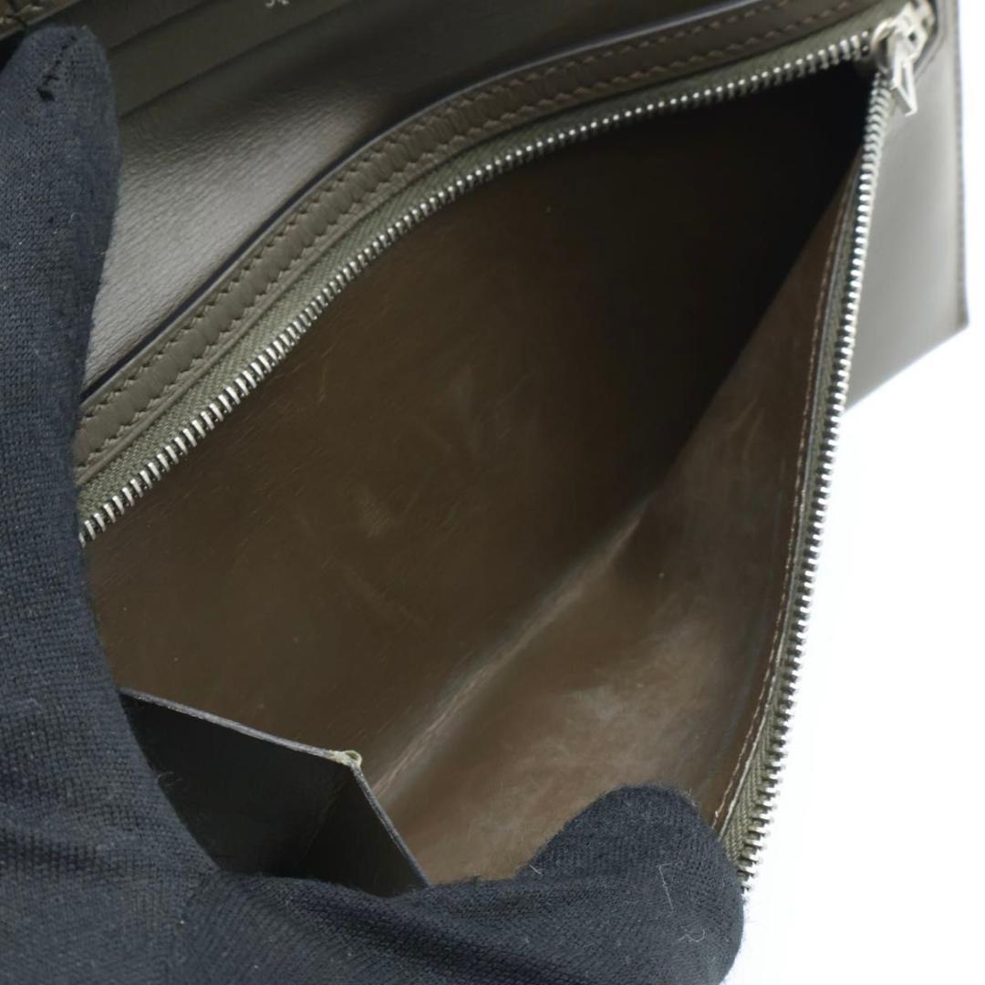 【極美品】HERMES ベアンクラシック ボックスカーフ　モカ系　長財布