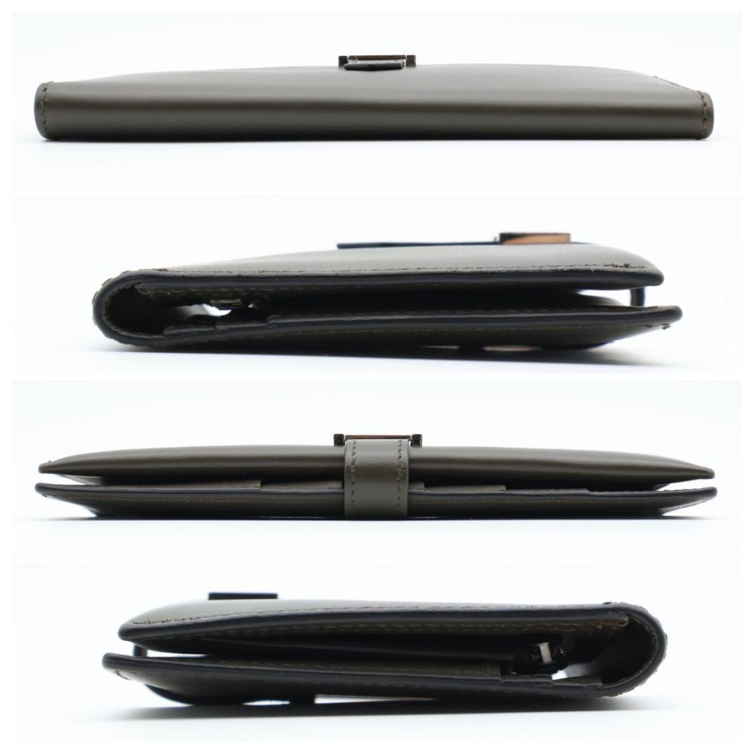 【極美品】HERMES ベアンクラシック ボックスカーフ　モカ系　長財布