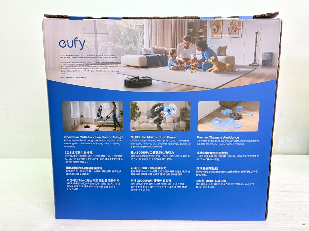 未使用／Anker アンカー／ロボット掃除機／3-in-1／eufy／E20