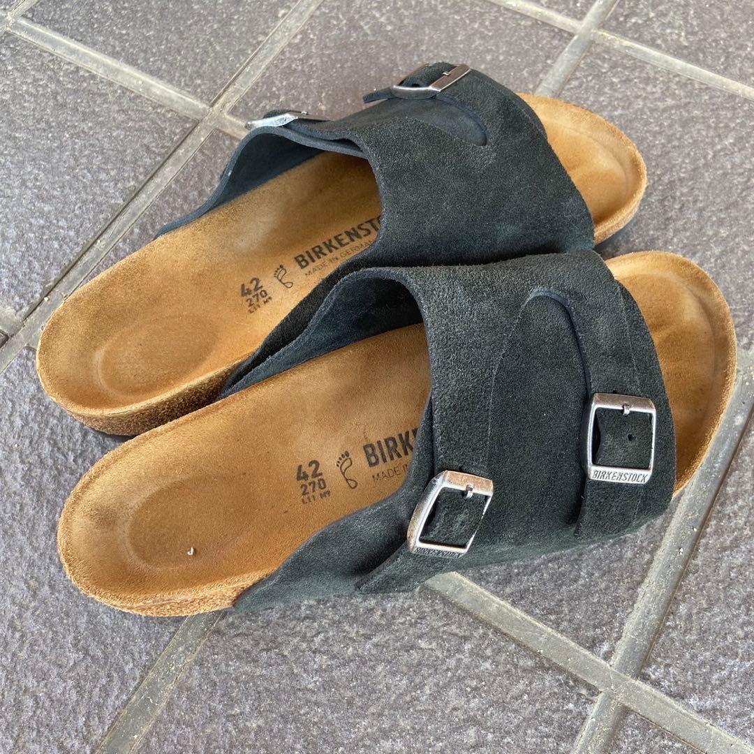 ビルケンシュトック チューリッヒ 42 27cm 黒 スエード レギュラー