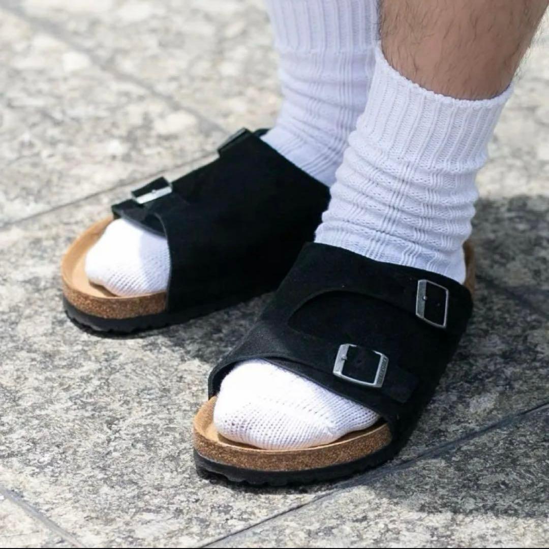 ビルケンシュトック チューリッヒ 42 27cm 黒 スエード レギュラー