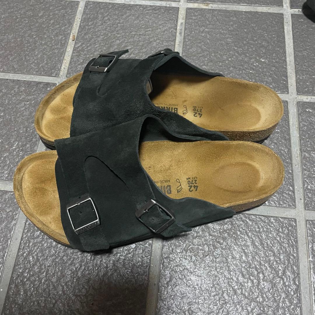 ビルケンシュトック チューリッヒ 42 27cm 黒 スエード レギュラー