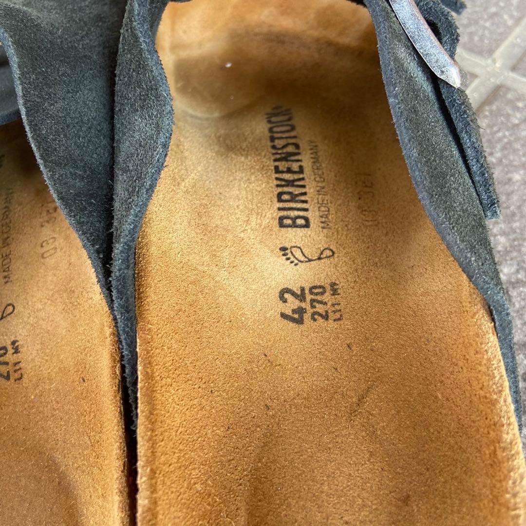 ビルケンシュトック チューリッヒ 42 27cm 黒 スエード レギュラー