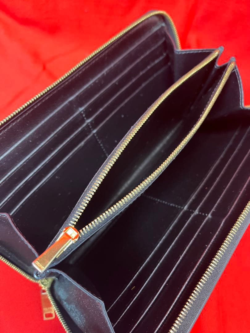 【高島屋購入品】CELINE セリーヌ ラウンドファスナー オールブラック