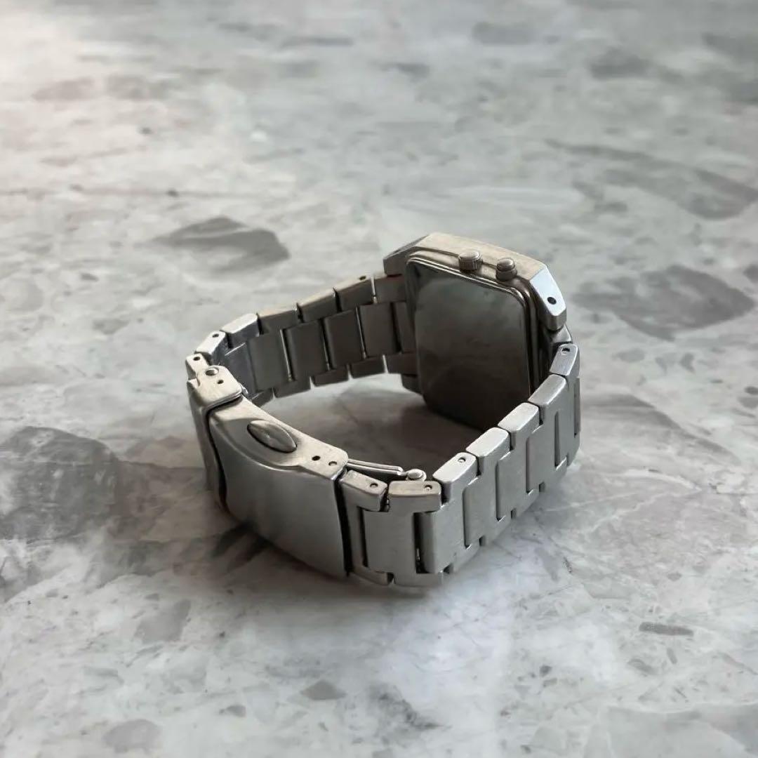 fossil big tic watch アナデジ y2k スクエア