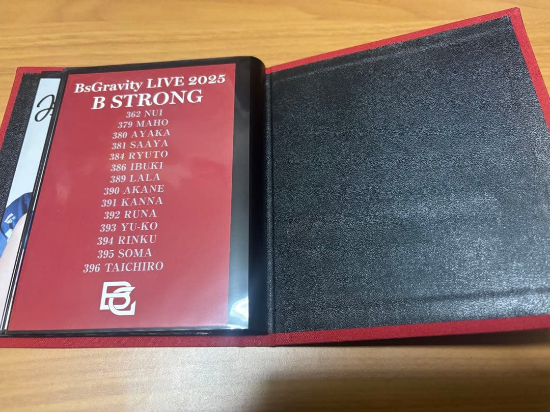 BsGravityライブ2025 全メンバー直筆サイン入りフォトアルバム（1部）