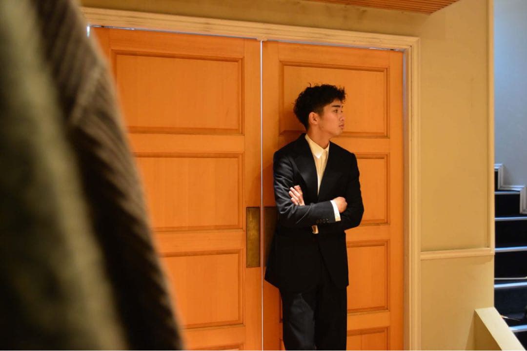 Comoli ネイビーフランネルスーツ　size1