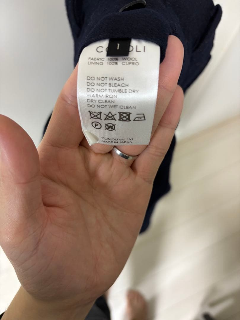 Comoli ネイビーフランネルスーツ　size1