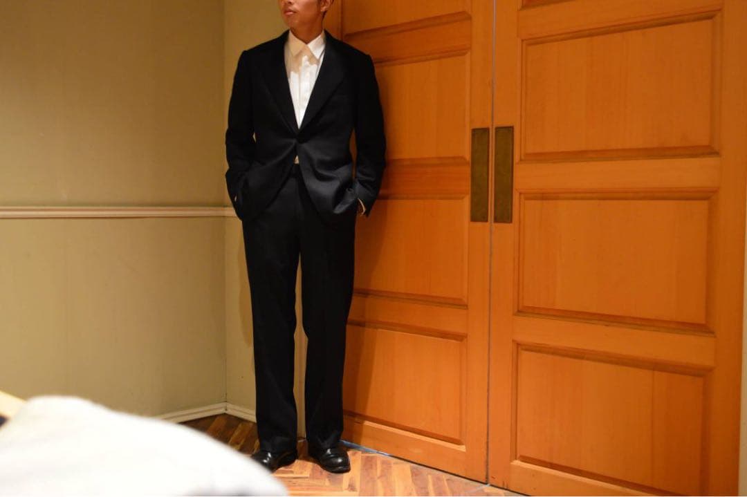 Comoli ネイビーフランネルスーツ　size1