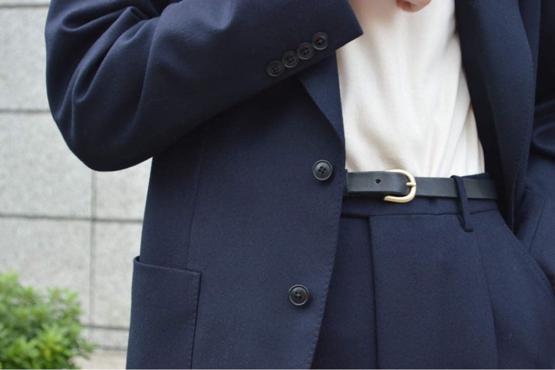 Comoli ネイビーフランネルスーツ　size1