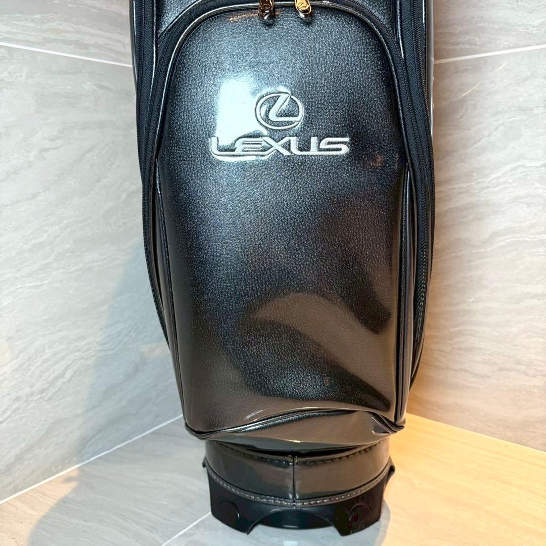 LEXUS キャディバッグ　3点式　非売品　9.5型　ゴルフバッグ　エナメル