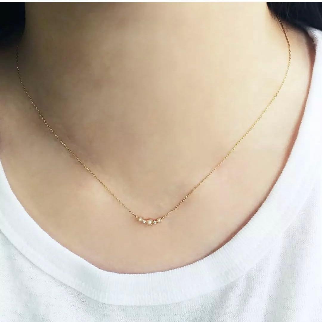 NOIR DE POUPEE ノワールドプーペ　k10 パールネックレス