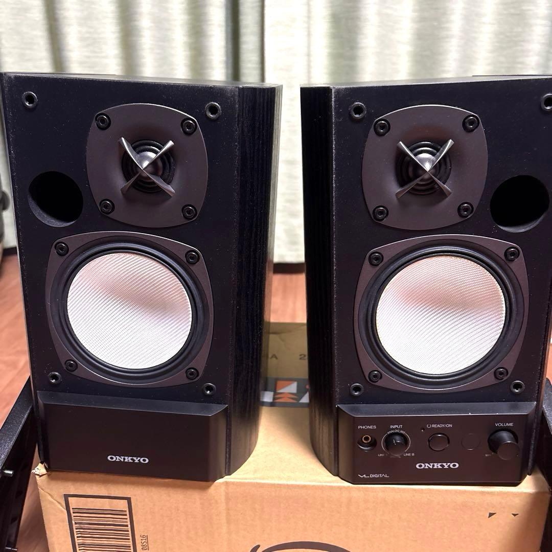 ONKYO GX-500HD パワードスピーカー　アナログ・光デジタル入力