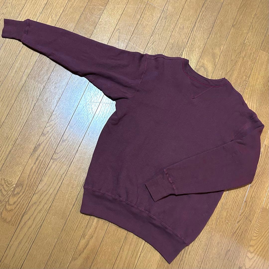 XLサイズ！ウエアハウス warehouse 古着スウェット ボルドー 44