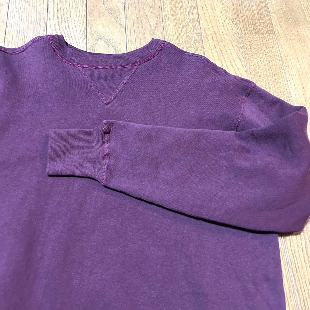 XLサイズ！ウエアハウス warehouse 古着スウェット ボルドー 44