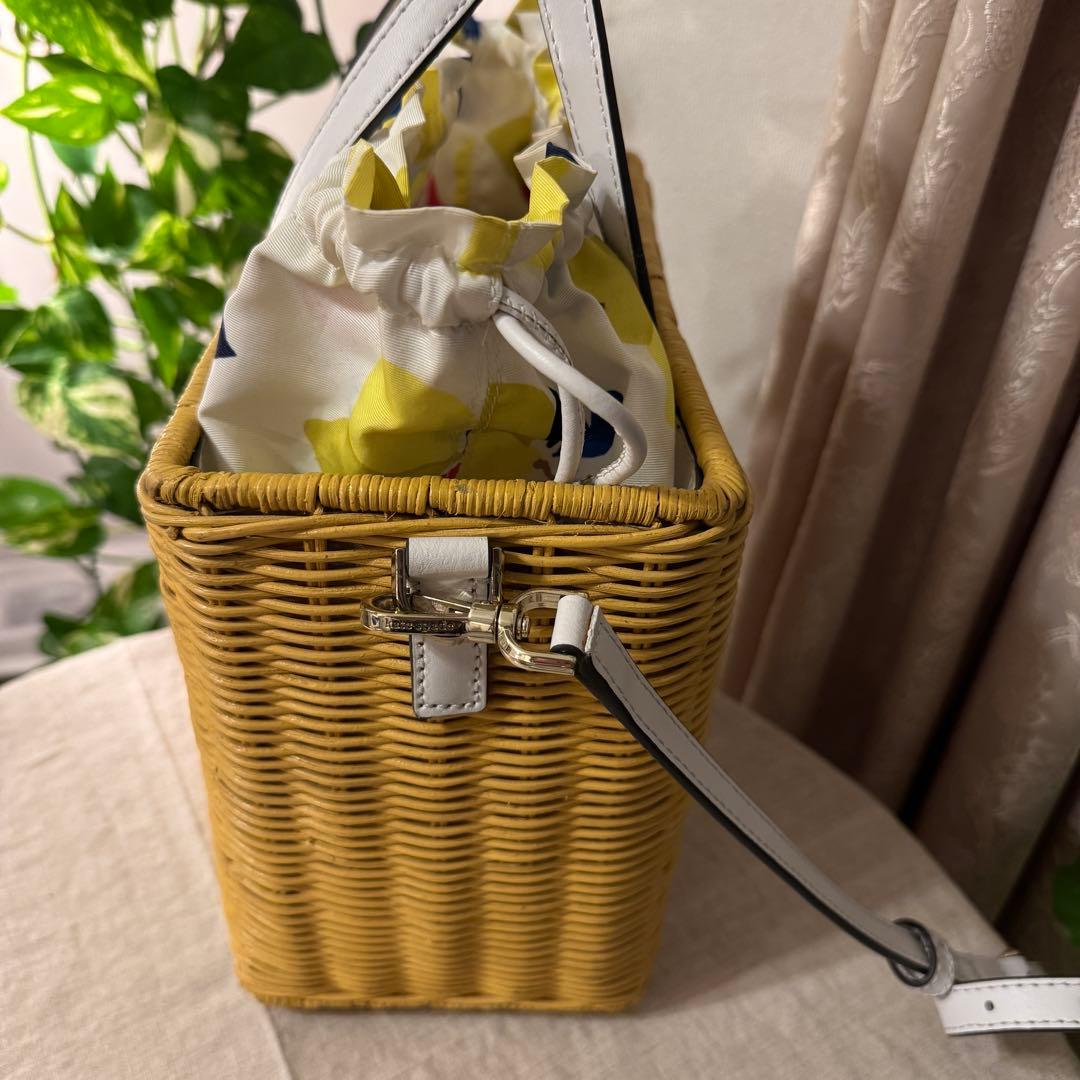 Kate Spade♡かごバッグ♡イエロー♡美品