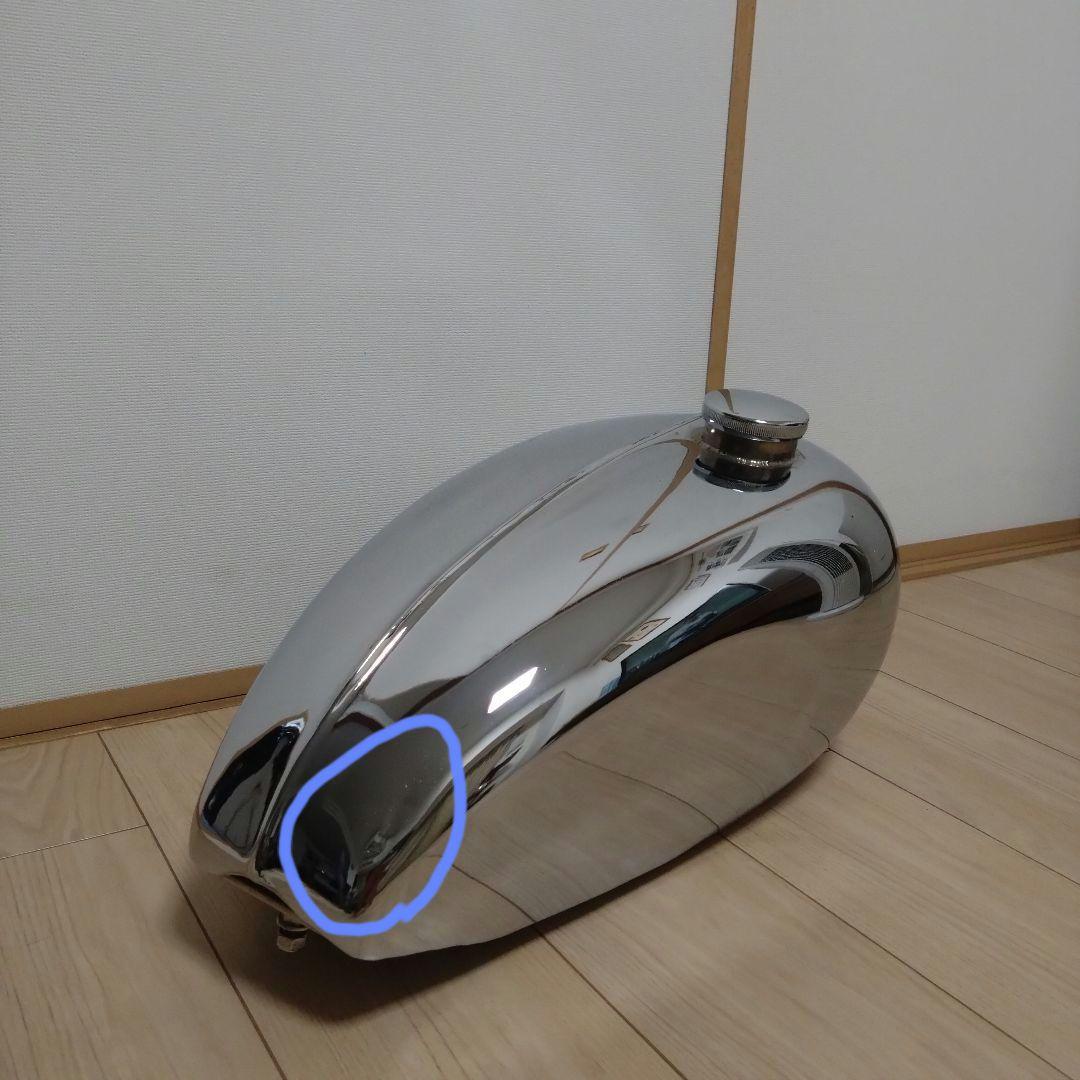 にょす ボンネビルタンク クロームメッキ仕上げ