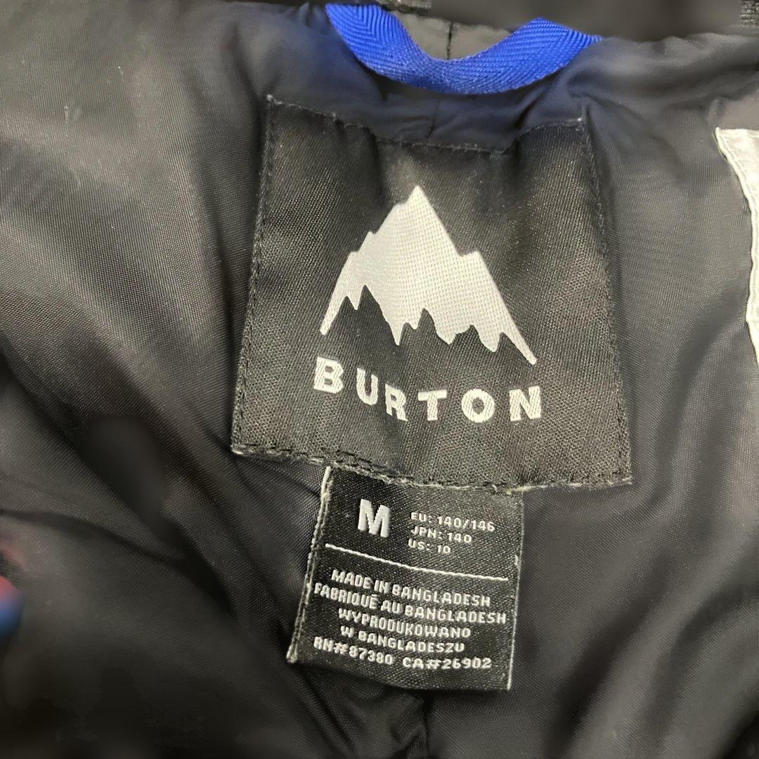 バートンキッズ　スキーウェア　スノーボードウェアM 140 黒　グレー　白