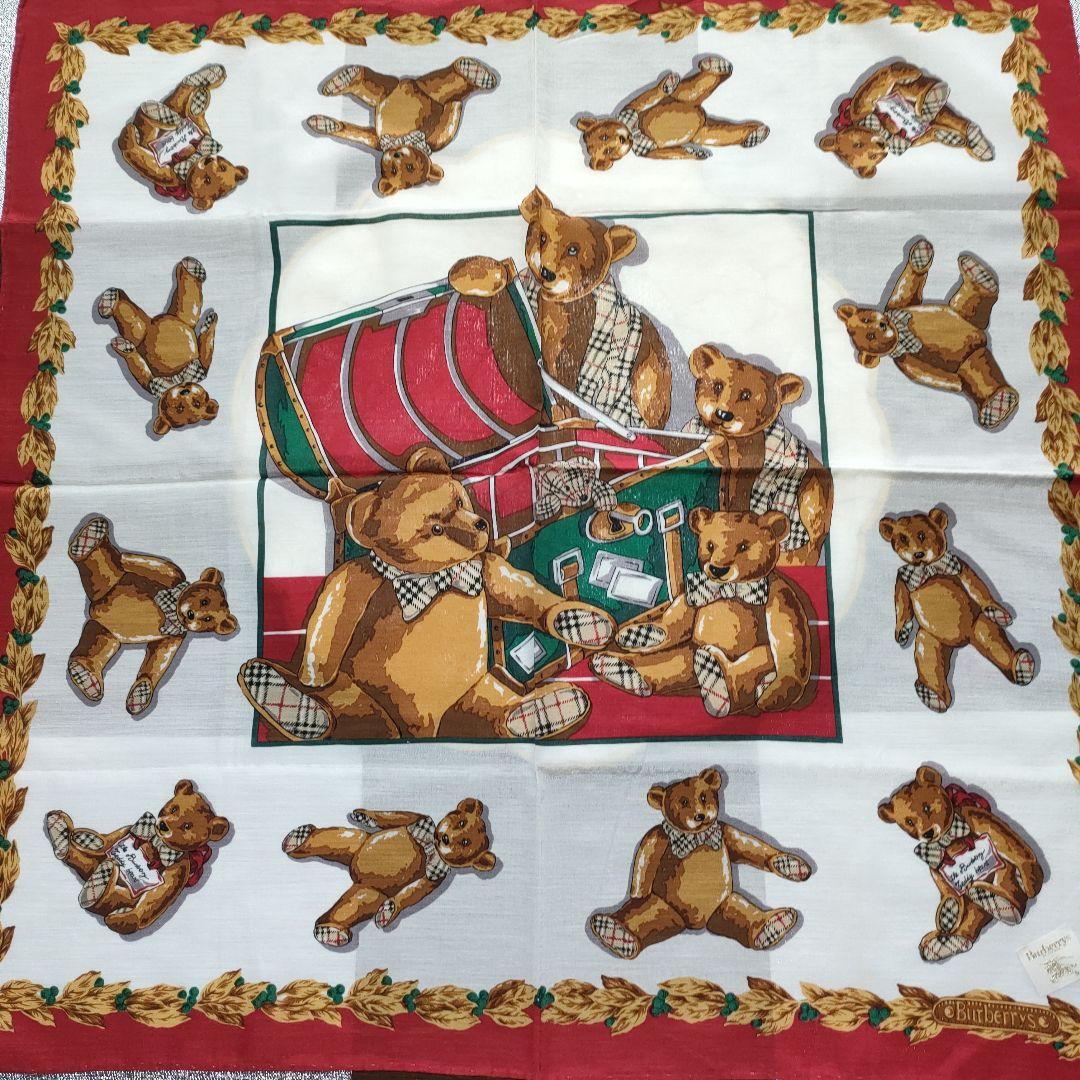 ★希少レア柄 未使用 Burberry　バーバーリー大判ハンカチ　ミニスカーフ