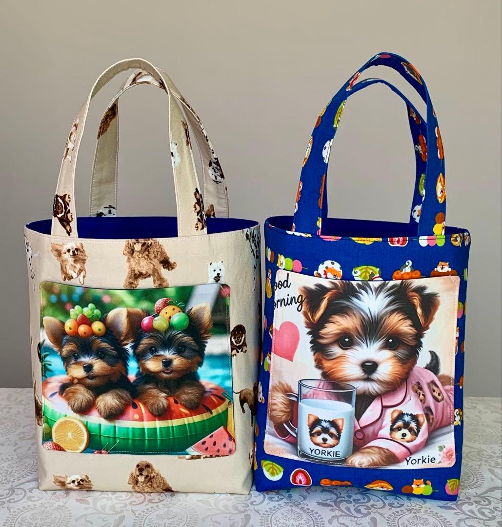 順子　お昼寝わんこ　トートバッグ　小物入れ