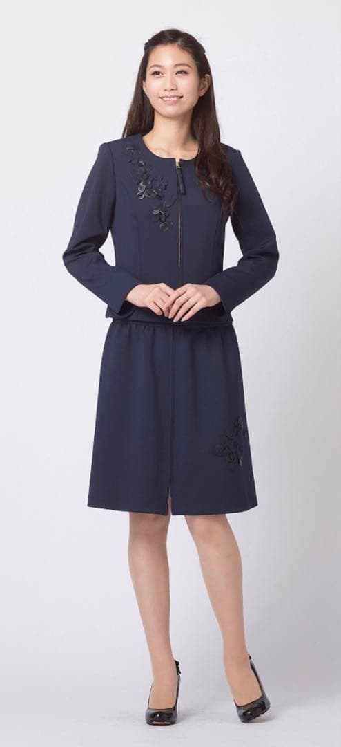 Rose Tiara 3Dフラワーモチーフ　ジャケット ワンピース 42