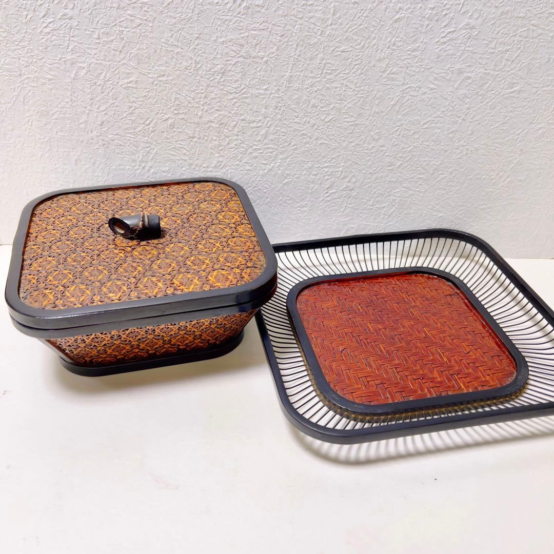 希少古物 駿河竹千筋細工 タイプ１