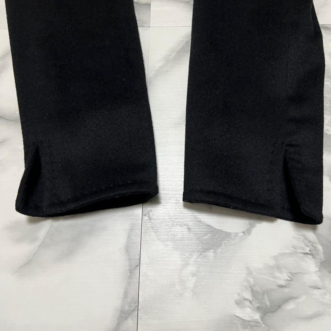 【美品】マックスマーラ　キャメル100% テーラードジャケット　白タグ　黒　44