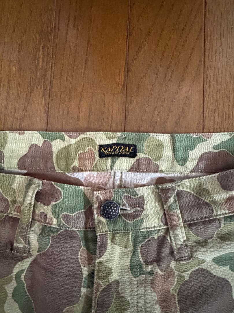 kapital 迷彩バギーパンツ　M