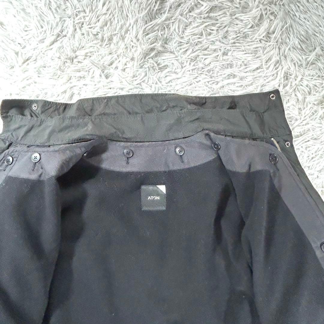 ATON VENTILE NYLON SHORT MODS COAT 02 黒