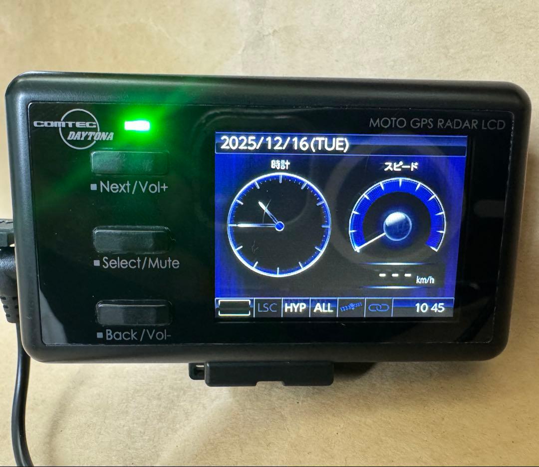 デイトナ　レーダー探知機　MOTO GPS RADAR 4