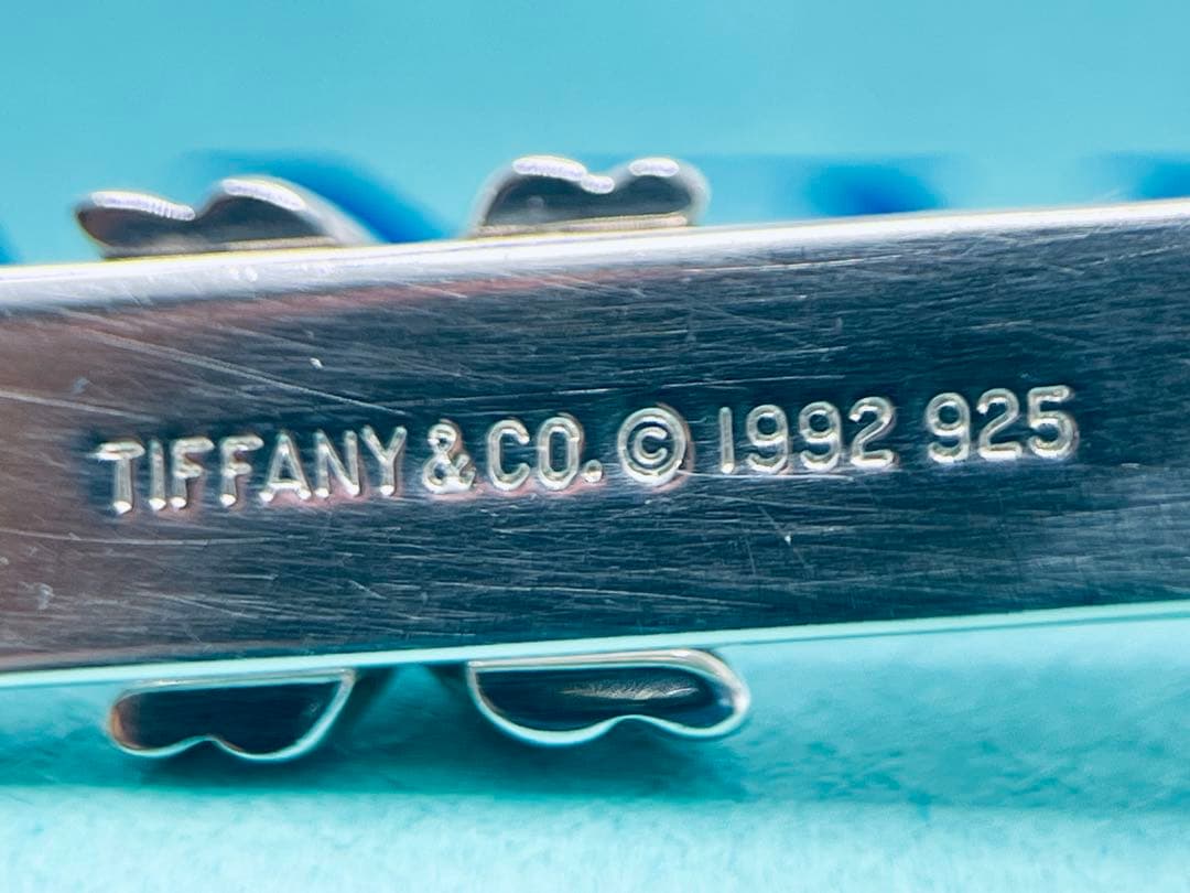 c833 美品　ティファニー　1992 シグネチャー　ネクタイピン　925
