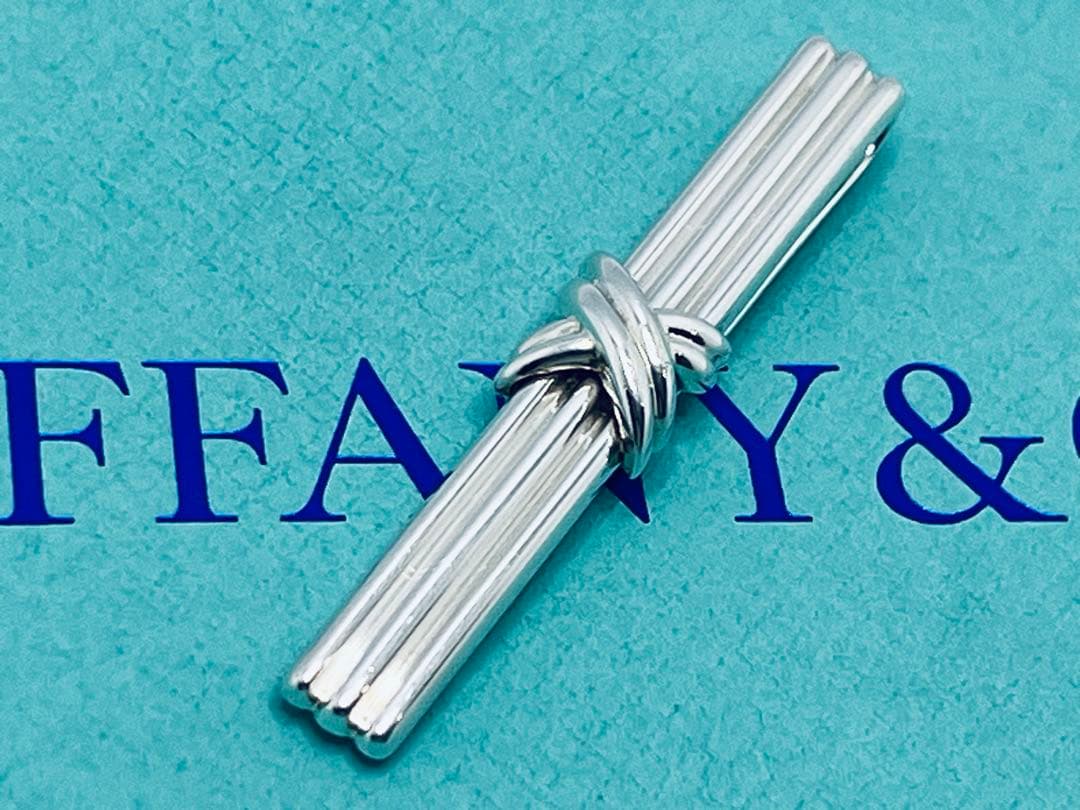 c833 美品　ティファニー　1992 シグネチャー　ネクタイピン　925