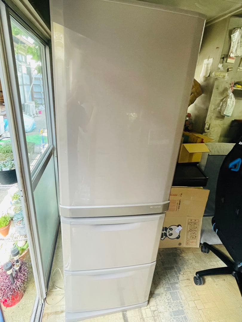宮城県　三菱　ノンフロン冷凍冷蔵庫　MR-CU37M-C