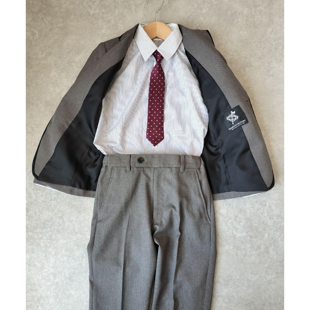 【未使用級】ワンダーファクトリーフォーマル5点 男の子120 長ズボン 卒入学