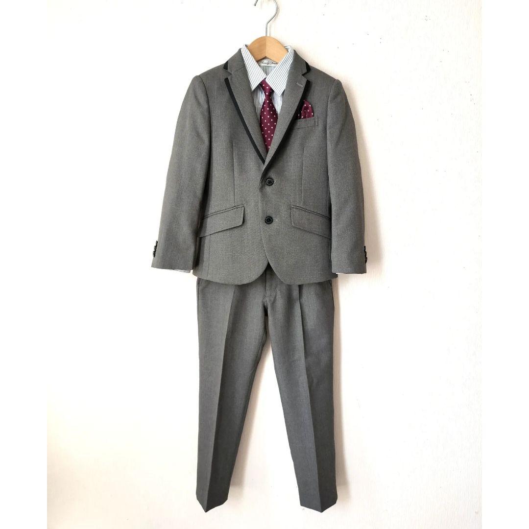 【未使用級】ワンダーファクトリーフォーマル5点 男の子120 長ズボン 卒入学