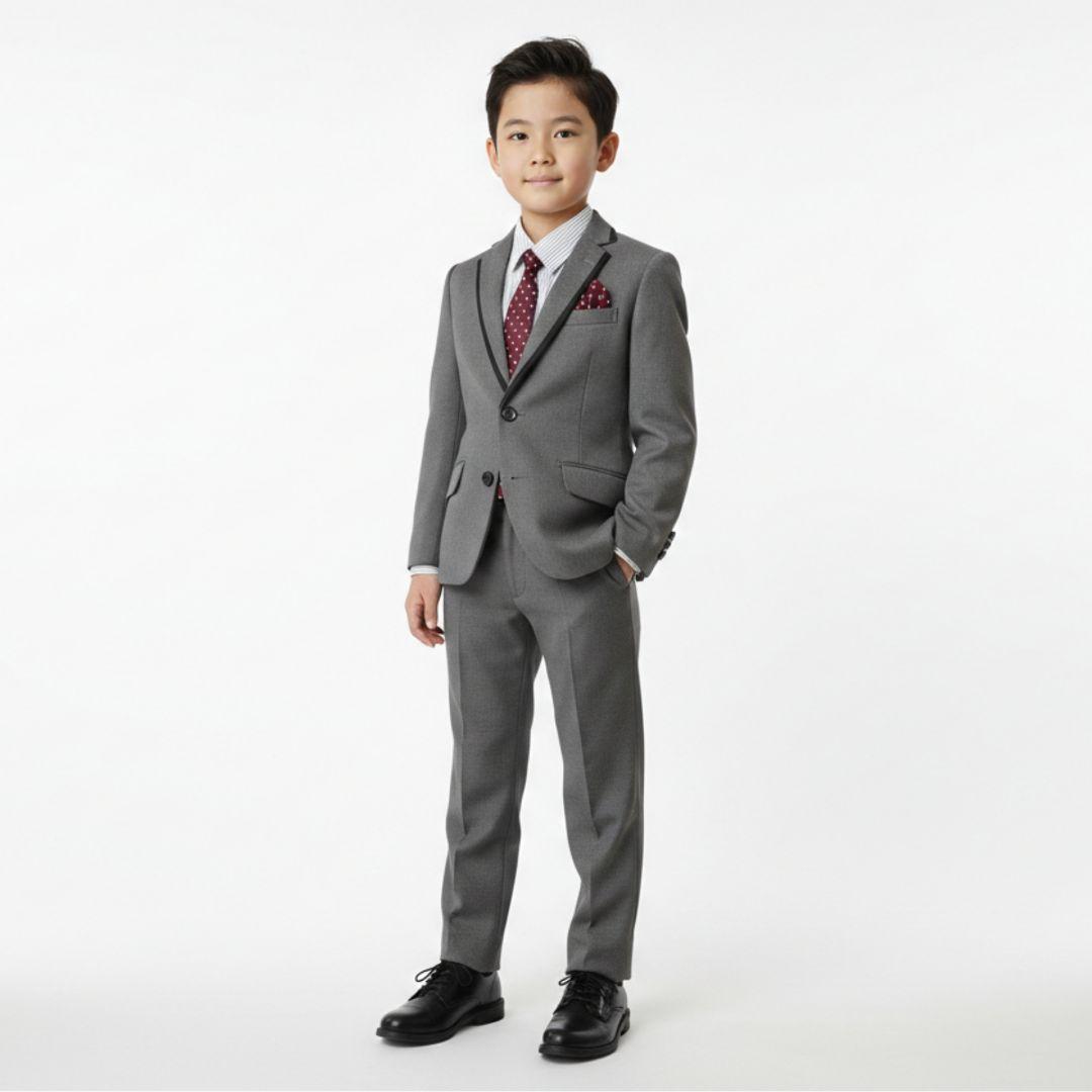 【未使用級】ワンダーファクトリーフォーマル5点 男の子120 長ズボン 卒入学