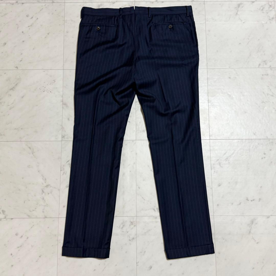 高級 ユニバーサルランゲージ × ロロピアーナ スーツ スーパー150’s 紺