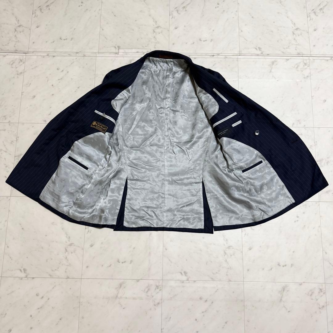 高級 ユニバーサルランゲージ × ロロピアーナ スーツ スーパー150’s 紺