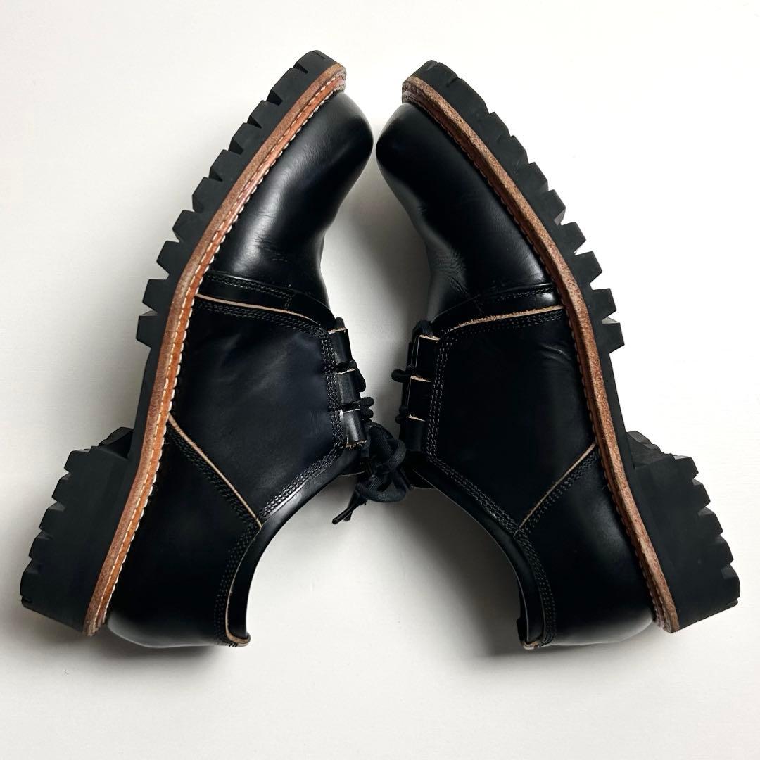 【希少】Y's(ワイズ)ヨウジヤマモト/レースアップレザーシューズ/3ホール/黒